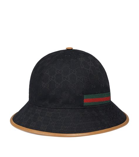 black gucci bucket hat|authentic Gucci bucket hat.